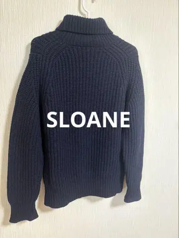 SLOANE 3G 하찌 네이비 터틀넥 니트