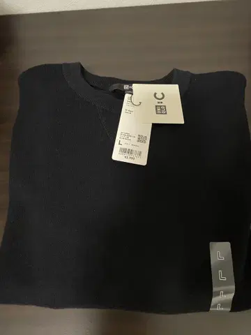 유니클로 C 스무스 코튼 크루넥 스웨터