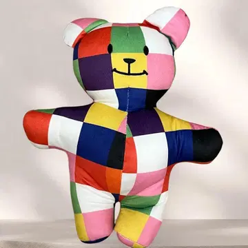 코끼리 엘머와 길 잃은 곰 봉제 인형 30cm
