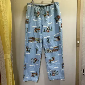 [레어] 90s 파자마 팬츠 카우보이 미키와 미니