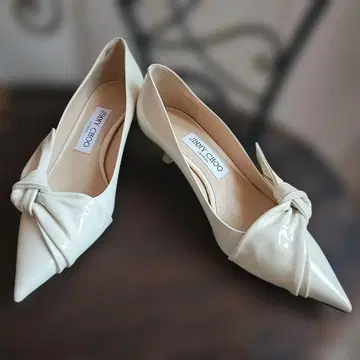 JIMMY CHOO 베이지 투노트 하이힐 36사이즈