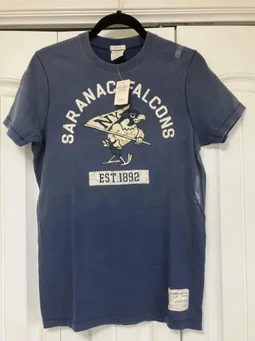 USA 구매 새상품 아바클로 Saranac Falcons 네이비 T셔츠