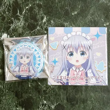 주문토끼 메이드리밍 콜라보 코스터 & 캔뱃지 치노