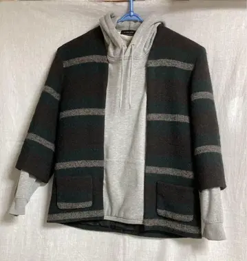 핸드메이드 본딩 후드티 & 울 자켓