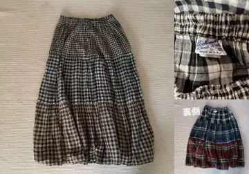 USA제 Rockmount Rounch Wear 깅엄 캉캉 스커트