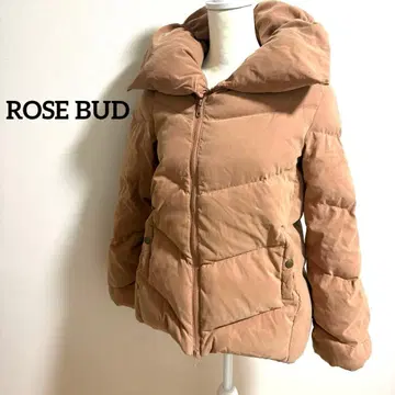 ROSE BUD 후드 부착 다운 자켓 BROWN FREE