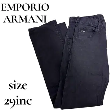 EMPORIOARMANI 아르마니 블랙 스트레치 청바지 29