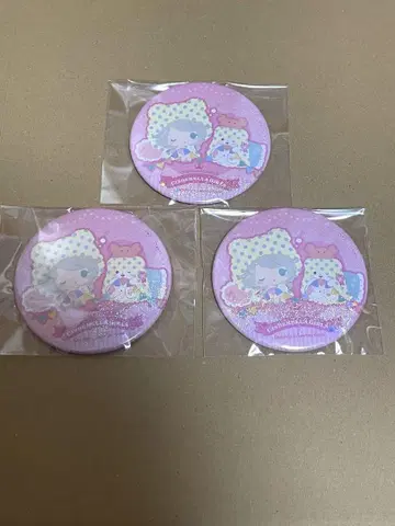 신데렐라 걸스 산리오 유자 코즈에 캔뱃지 녹 있음 뒷면