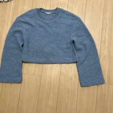 ZARA 블루 라메 니트 S 사이즈
