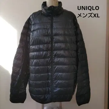 UNIQLO 남성용 XL 블랙 다운 자켓