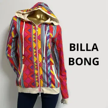 [ 4110 ] BILLA BONG 네이티브 무늬 후드티 M