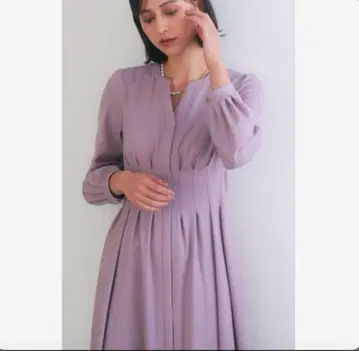 ANAYI / 소프트 젠 턱 플레어 원피스