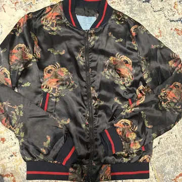 ZARA MAN 꽃무늬 스카잔 블랙