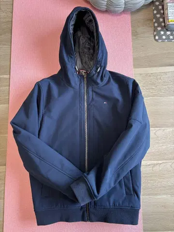타미힐피거 네이비 후드 부착 자켓