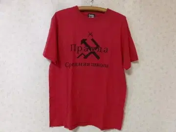 100122 걸즈앤판처 T셔츠 빨간색 L