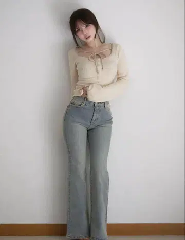 Heart stitch denim