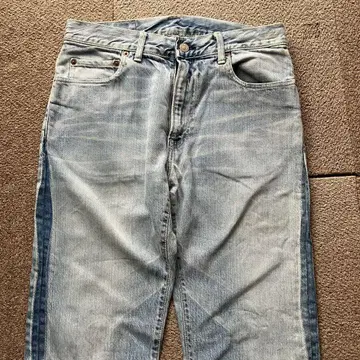 BLUE BLUE 블루블루 스트레이트 데님 패턴 W32