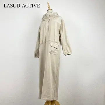 LASUD ACTIVE 하이넥 맨투맨 원피스