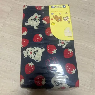 [ 미사용 ] 리락쿠마 딸기 무늬 이불 커버 싱글 커버