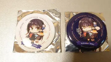 유즈 x 코모 카페 캔뱃지 킷사 스텔라 시키 나츠메 세트