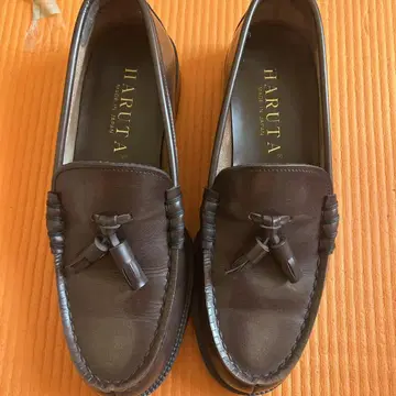 HARUTA 브라운 로퍼 25.5 EEE