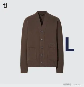 유니클로 +J 프리미엄 라무 V넥 가디건 니트 PLST theory