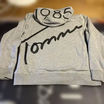 TOMMY 그레이 후드티 L 사이즈