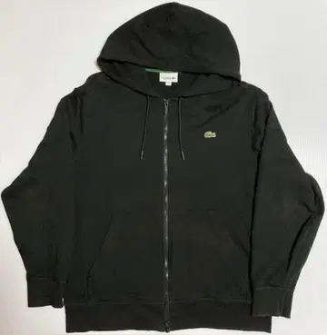 라코스테 LACOSTE 지퍼 후드티 블랙 US XL