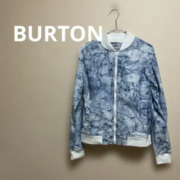 BURTON 블루 타이다이 집업 자켓