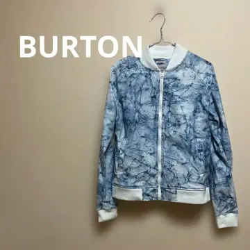 BURTON 버튼 블루 타이 다이 집업 자켓 보드