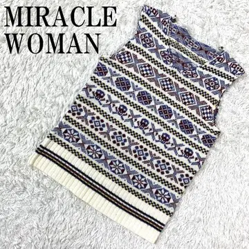 MIRACLE WOMAN 미라클 우먼 슬리브리스 니트 B613