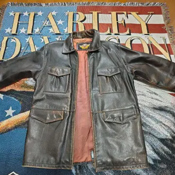 Harley Davidson 가죽 자켓 다크 브라운