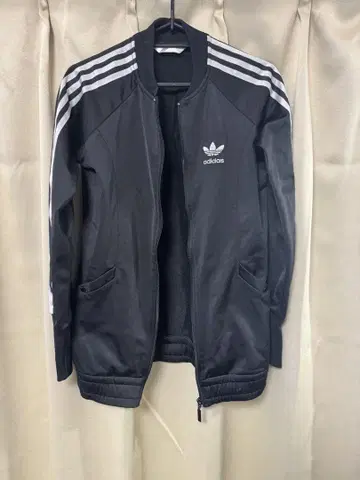 아디다스 트랙 자켓 저지 빅 로고 블랙