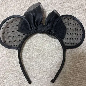 미니 마우스풍 블랙 머리띠