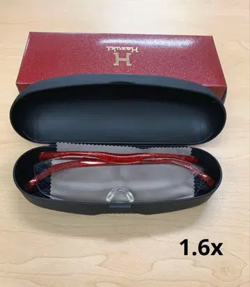 미사용 새상품 하즈키 루페 라지 1.6x 루비