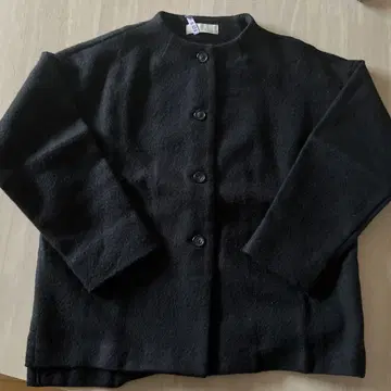노카라 자켓 블랙