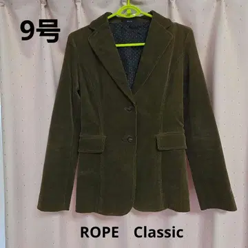ROPE 코듀로이 테일러드 자켓 올리브 그린 9호