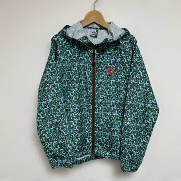 새상품급 CHUMS 윈드 브레이커 후드티 후드 부착