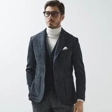 G stage 해리스 트위드 테일러드 자켓