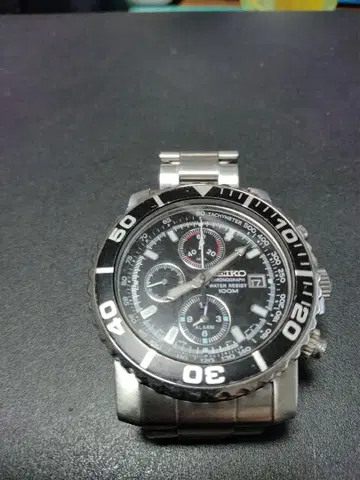 SEIKO 크로노그래프 손목시계 스테인리스
