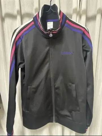 adidas 트랙 자켓 블랙/퍼플/핑크