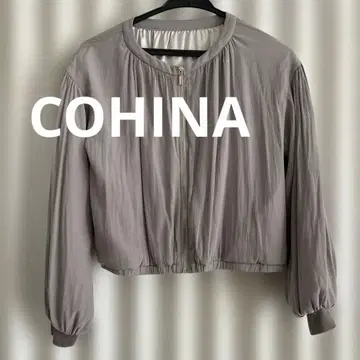 COHINA 코히나 베이지 크롭 자켓