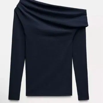 ZARA 소프트 인터락 비대칭 상의 M 사이즈