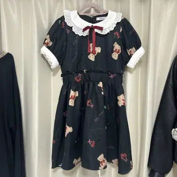 Ank Rouge 곰 원피스 미니 원피스