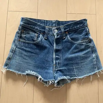 Levi's 501 숏팬츠 28 프린지 컷오프