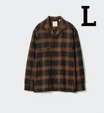 유니클로 x JW ANDERSON 브러쉬드 코튼 오버 사이즈 셔츠