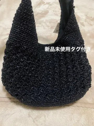 [ 미사용 새상품 ] 오파크 클립 열쇠바늘 라메 원숄더백
