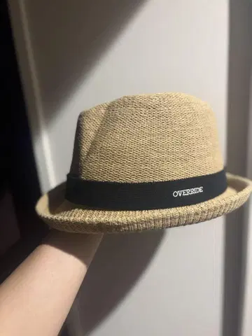 OVERIDE 밀짚모자 프리 사이즈 베이지