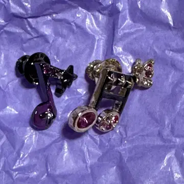 미사용 ANNA SUI 안나수이 음표 모티브 브로치 핑 나비