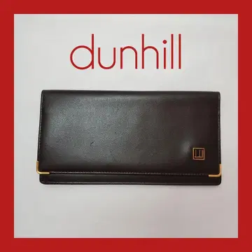 [ 미사용 ] dunhill 다크 브라운 장지갑